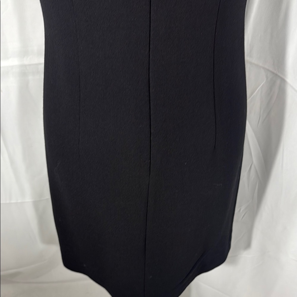 Marella Italian Black Mini Dress Short Sleeve Size 4 - Picture 8 of 8